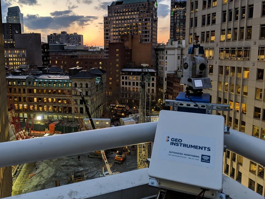 Automatic monitoring by GEO-Instruments in Boston