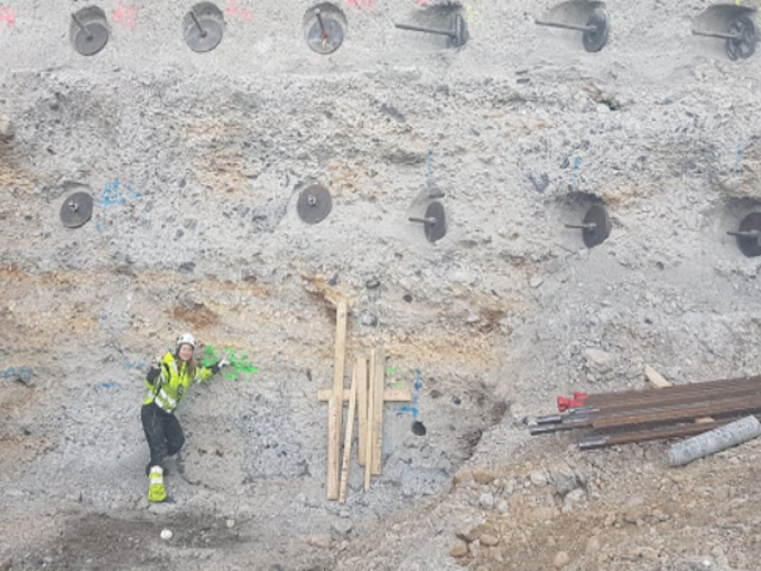 Female Keller project manager on site